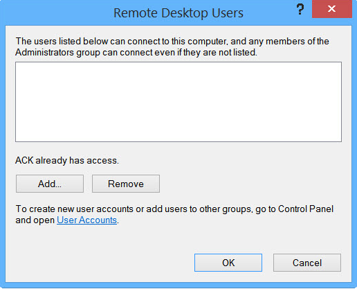 bật chức năng Remote Desktop