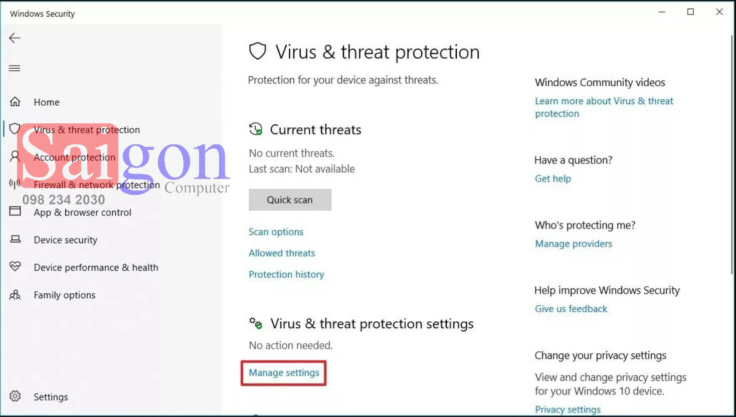 Hướng dẫn tắt phần mềm diệt virus Windows 10(1)