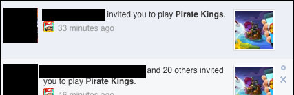 Cách chặn lời mời từ Pirate Kings