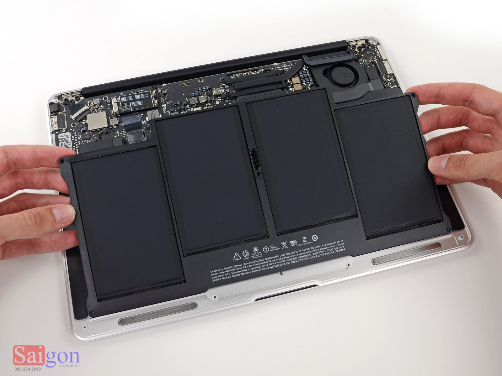 Hướng dẫn thay pin Macbook Air 13 inch 2014 tại nhà