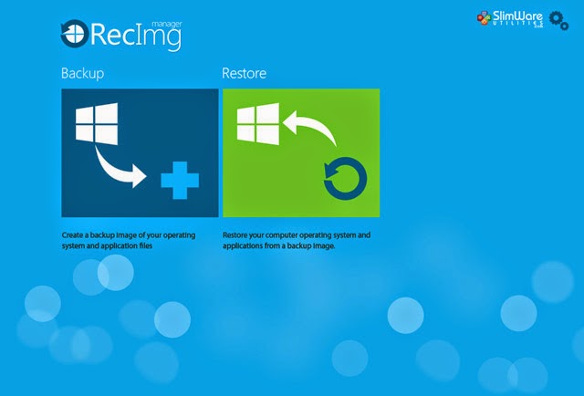 Backup và Restore lại Windows 8 bằng RecImg Manager