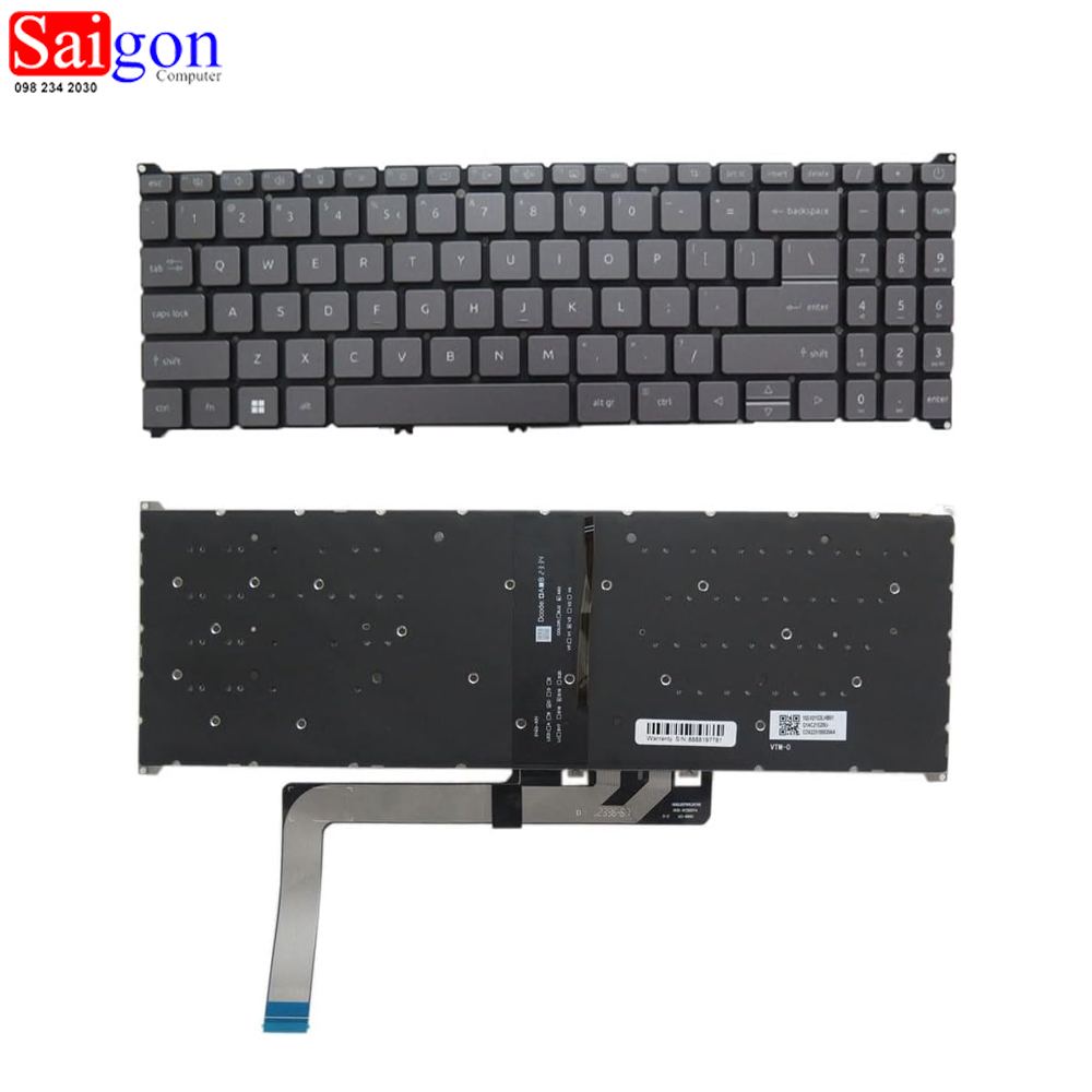 Bảng thông số bàn phím Acer TravelMate P2 TMP215-54