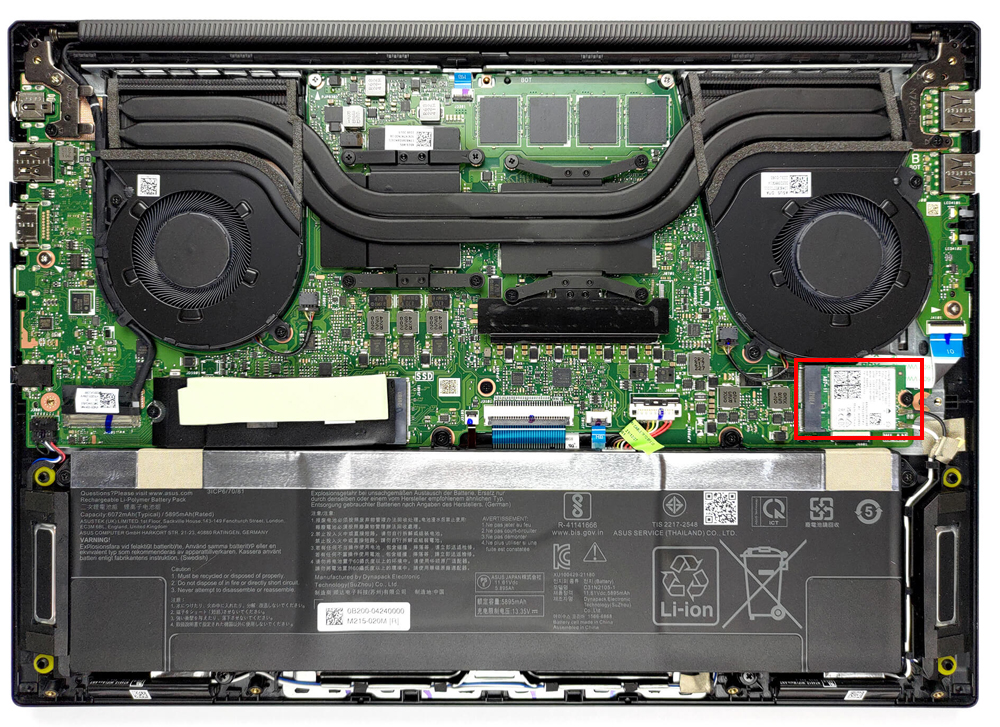 Card Wifi Laptop ASUS Vivobook Pro 14X OLED N7401