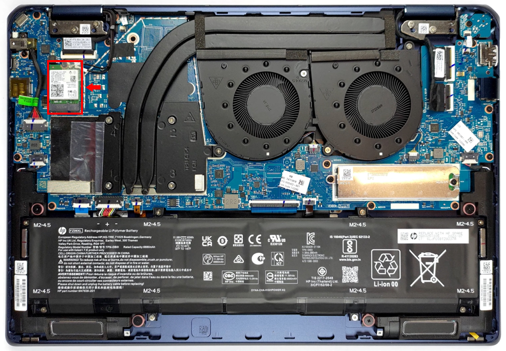 Card Wifi Laptop HP Spectre x360 16-f1000