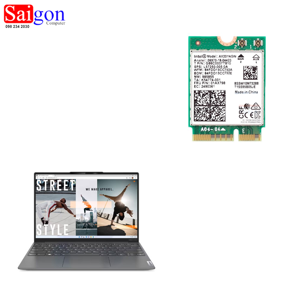 Card Wifi Laptop Lenovo Yoga Slim 7 Carbon 13inch 2022