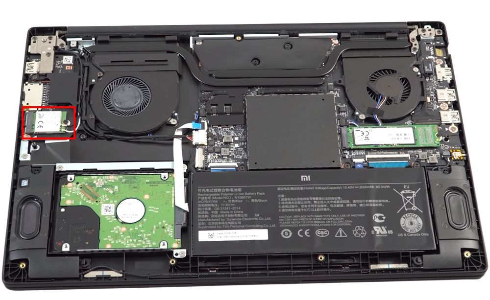 Card Wifi Laptop Xiaomi Mi Notebook TM1709