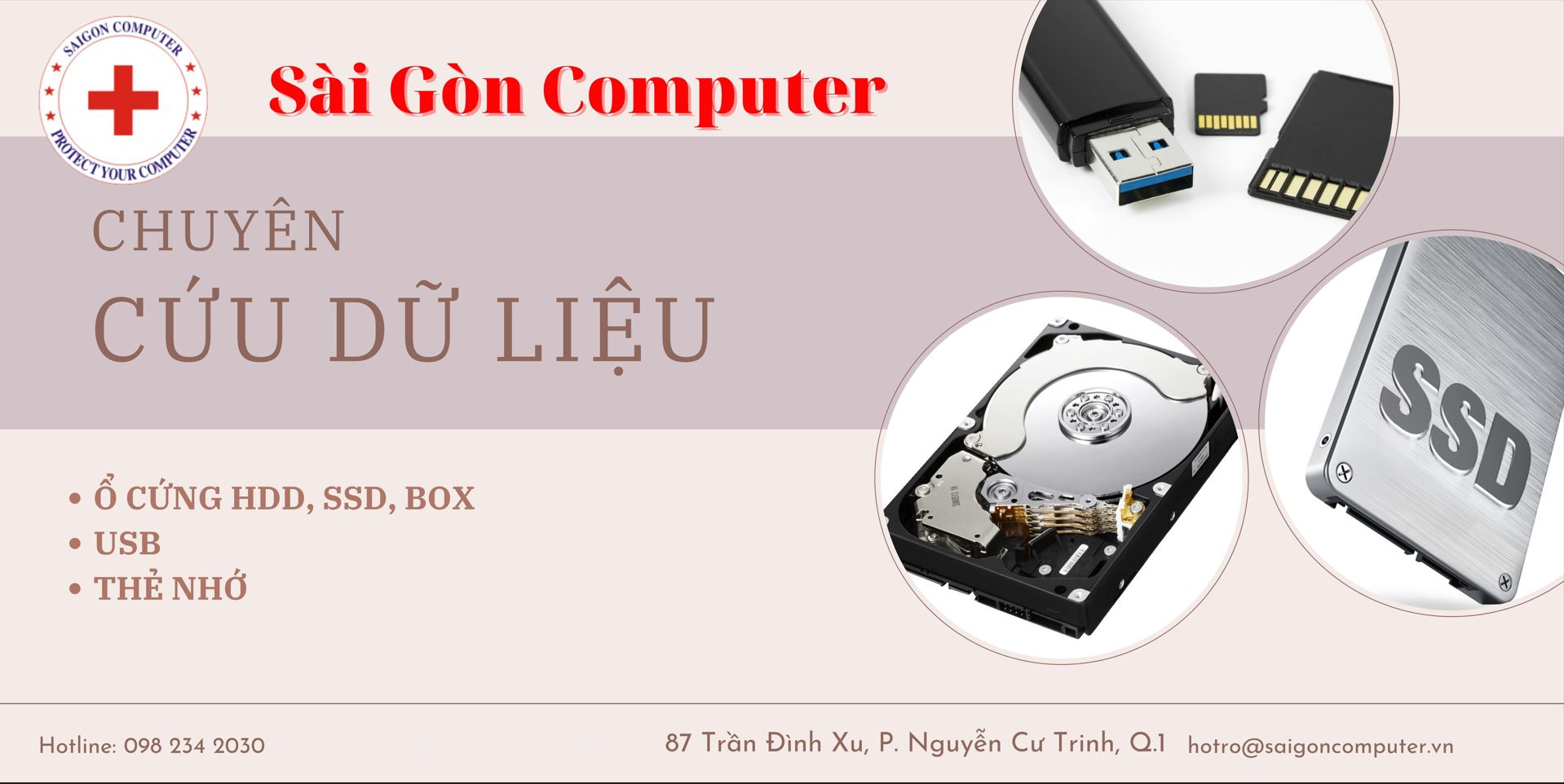 Cứu dữ liệu ổ cứng tại quận 1