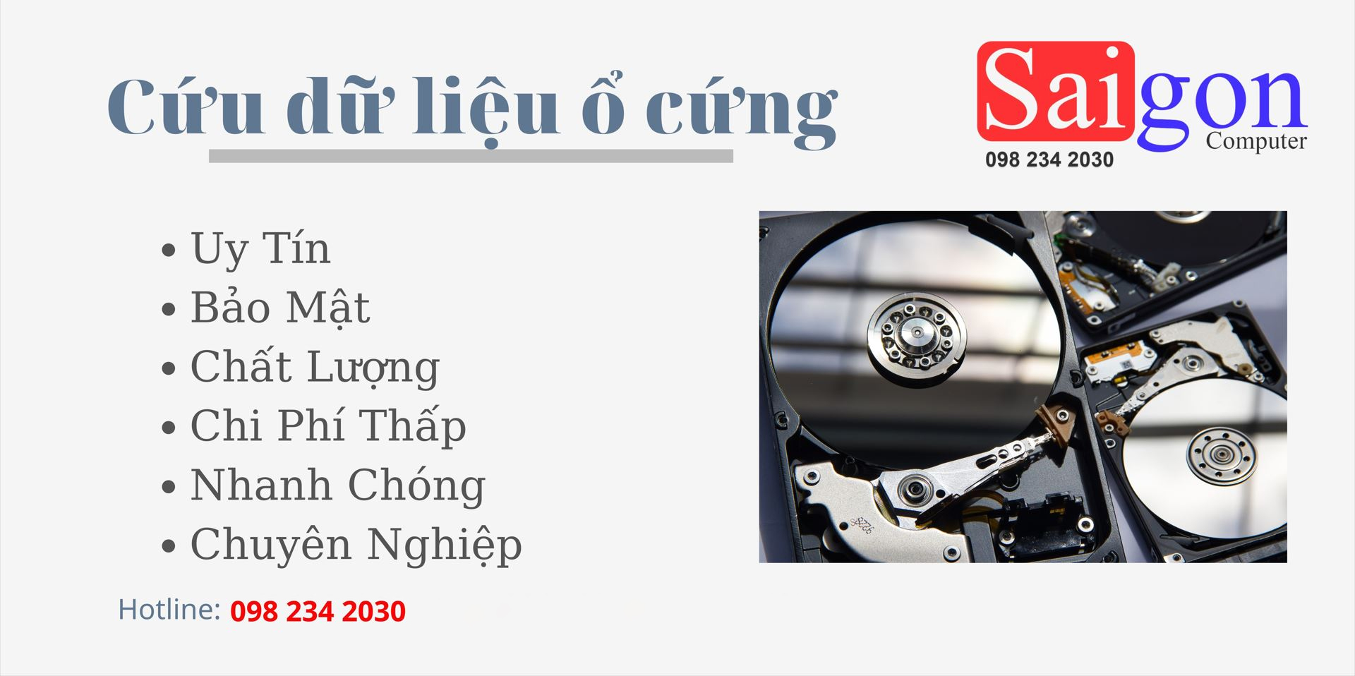 Cứu dữ liệu ổ cứng tại quận 1