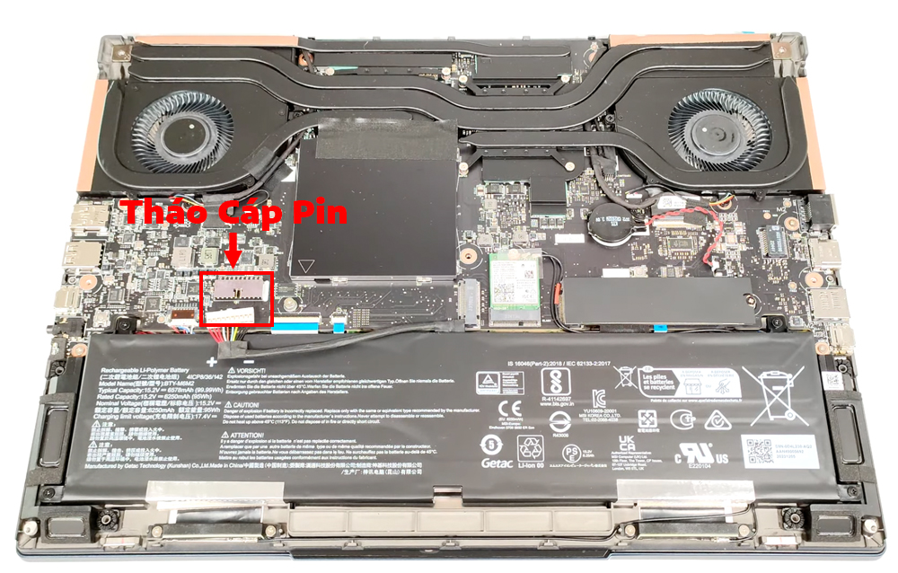 Hướng dẫn thay pin cho laptop MSI Stealth 16 AI Studio A1V