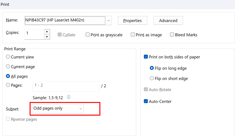 Hướng Dẫn Cách In 2 Mặt Trên File PDF Đơn Giản