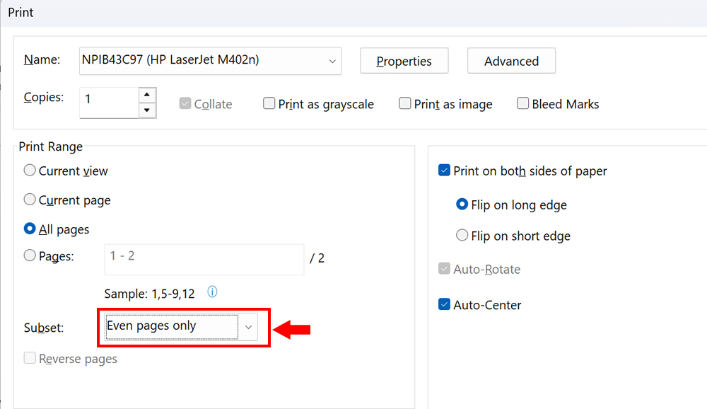 Hướng Dẫn Cách In 2 Mặt Trên File PDF Đơn Giản