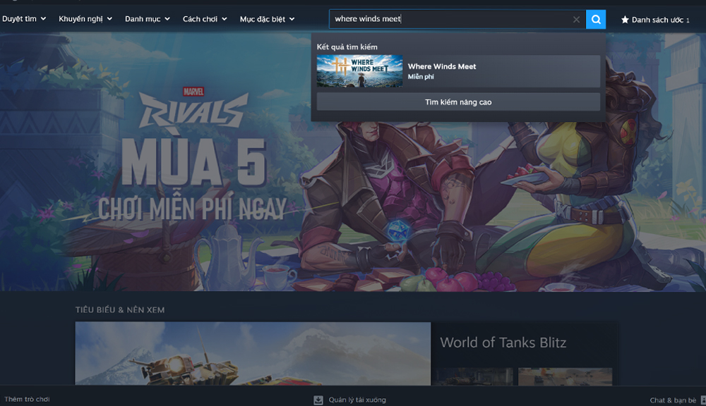 Hướng dẫn cách tải game Where Winds Meet trên PC 