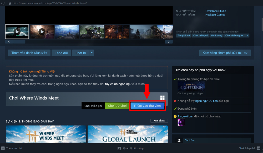 Hướng dẫn cách tải game Where Winds Meet trên PC 