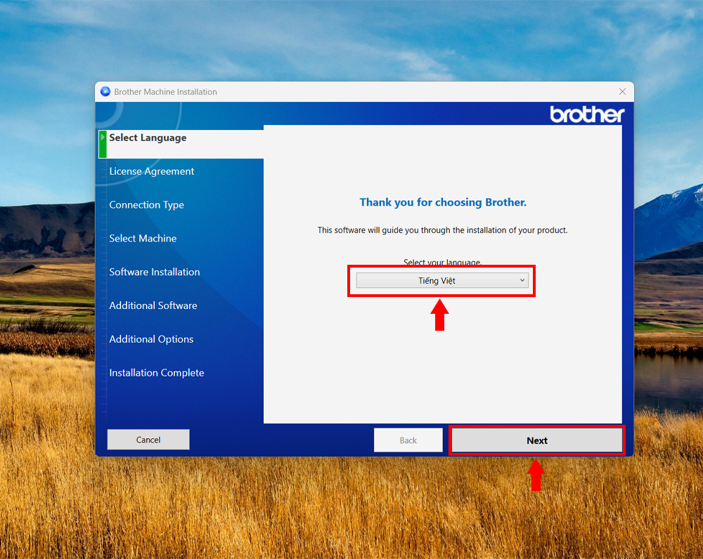 Hướng dẫn c&agrave;i đặt driver m&aacute;y in Brother DCP-T725DW