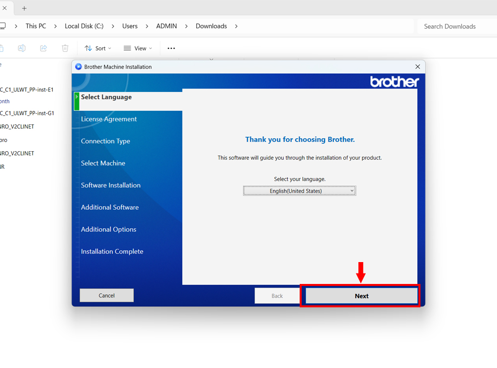 Hướng dẫn cài đặt driver máy in Brother MFC-L3740CDW