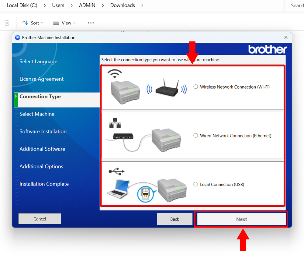 Hướng dẫn cài đặt driver máy in Brother MFC-L3740CDW