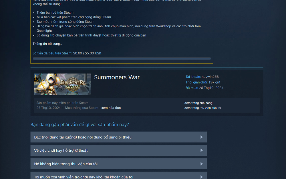 Hướng Dẫn Hoàn Lại Tiền Game Trên Steam Nhanh Chóng