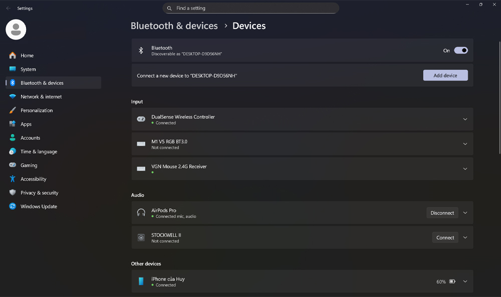 Hướng Dẫn Kết Nối Tay Cầm PS5 (DualSense) Với Windows