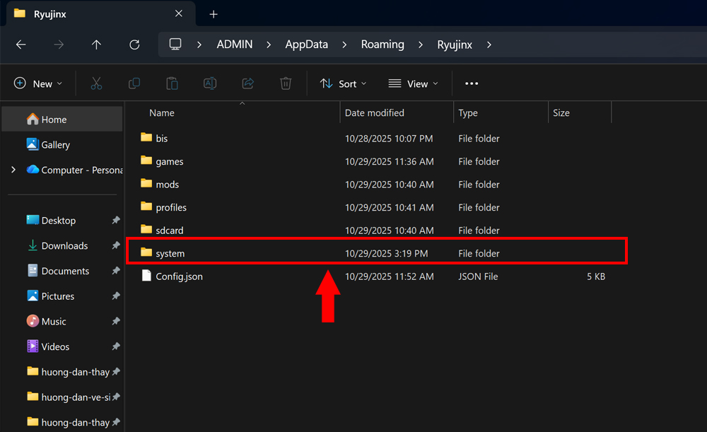 Hướng Dẫn Sửa Lỗi RYU-0001 Trên Giả Lập Ryujinx