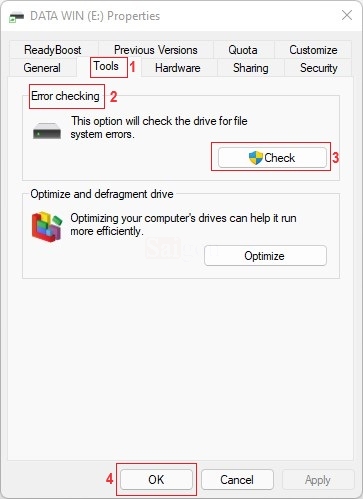 Hướng dẫn sửa lỗi The File or Directory is Corrupted and Unreadable