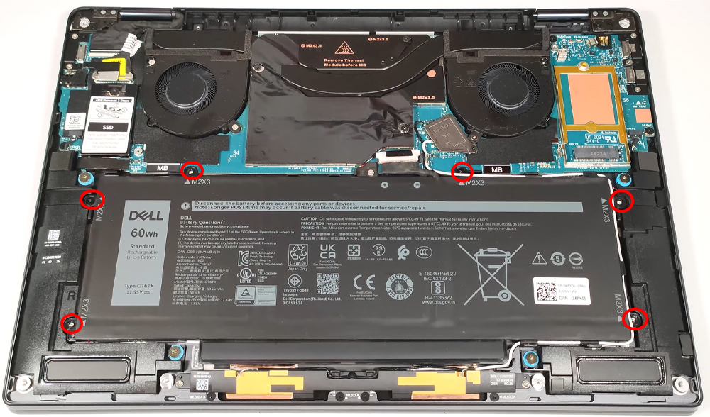 Hướng dẫn thay pin cho Laptop Dell Latitude 9450 2in1