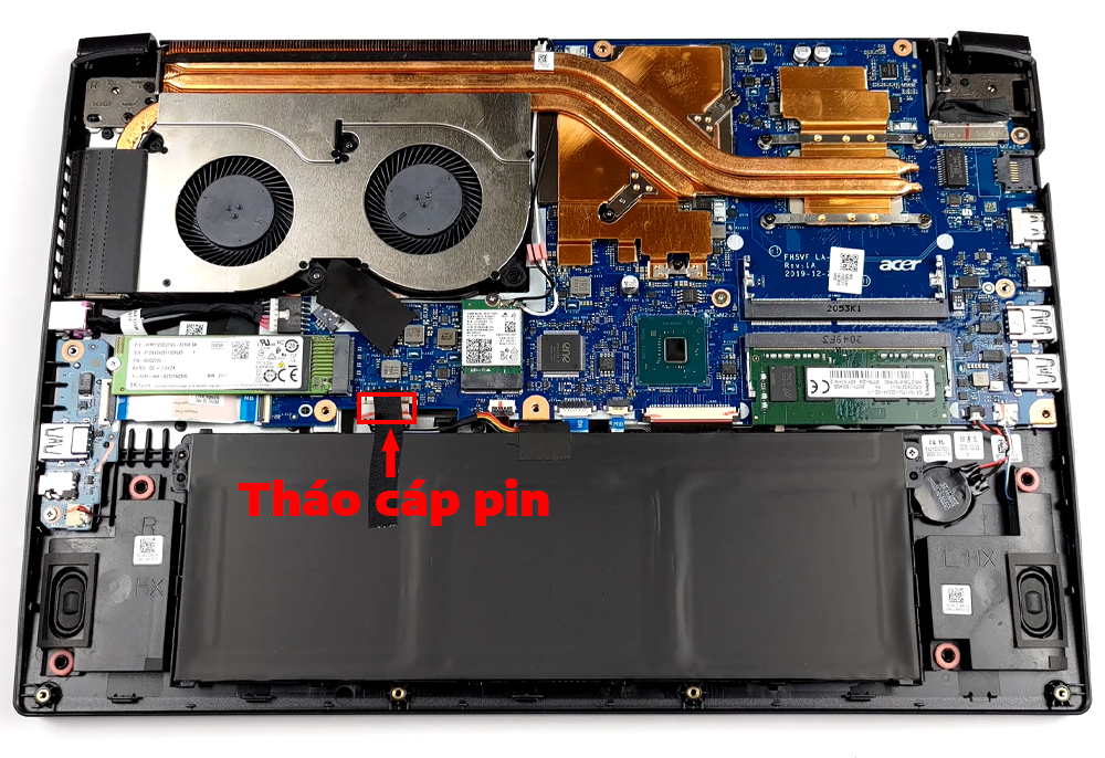 Hướng dẫn thay pin Acer Aspire 7 A715-75G