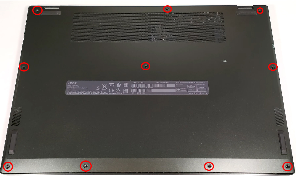 Hướng dẫn thay pin laptop Acer Swift Edge SFE16-44