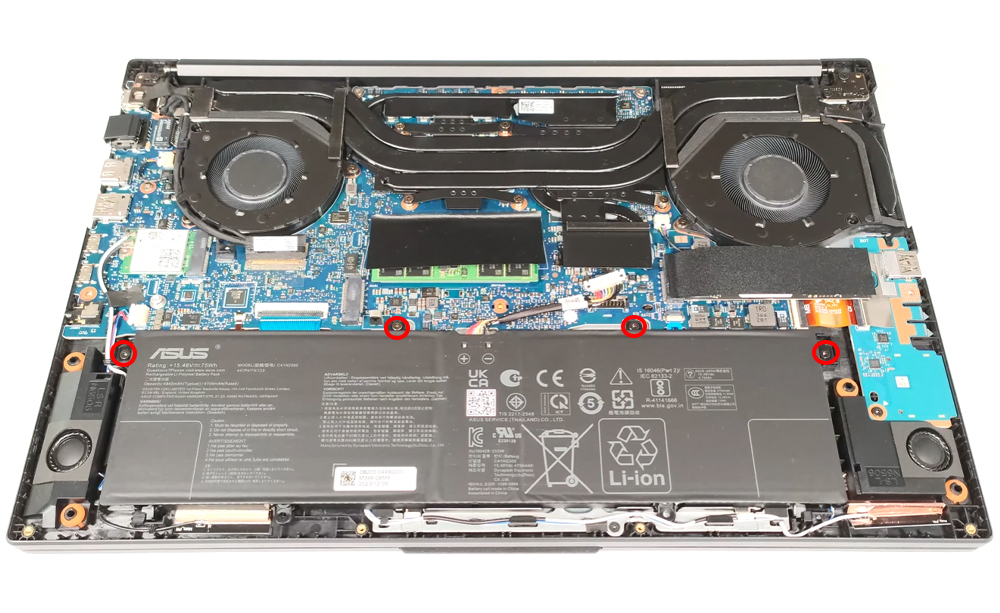 Hướng dẫn thay pin cho laptop ASUS Vivobook Pro 15 OLED N6506