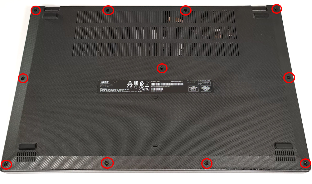 Hướng dẫn thay pin laptop Acer Aspire 3 A317-55P