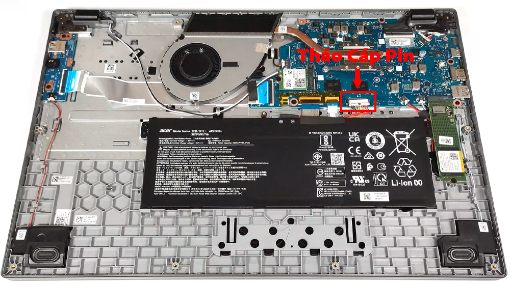 Hướng dẫn thay pin laptop Acer Aspire 3 A317-55P