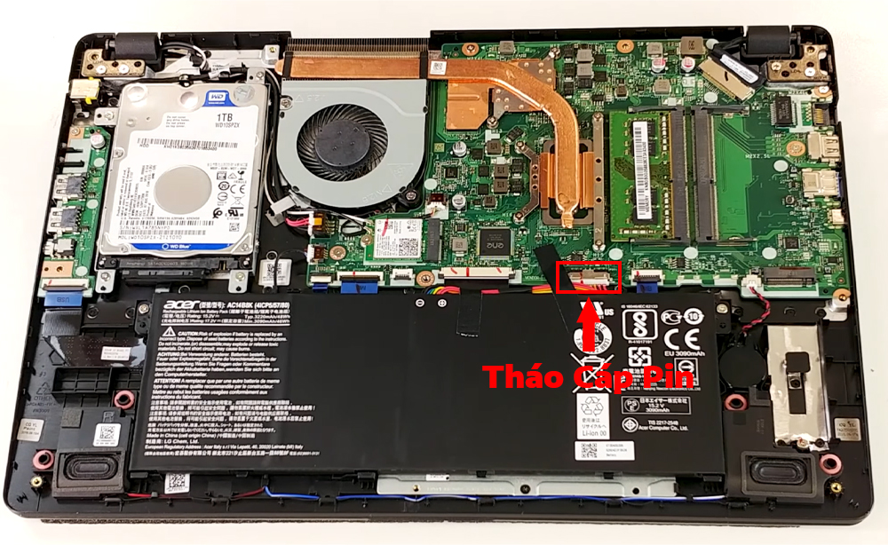 Hướng dẫn thay pin Acer Aspire 5 A515-52G