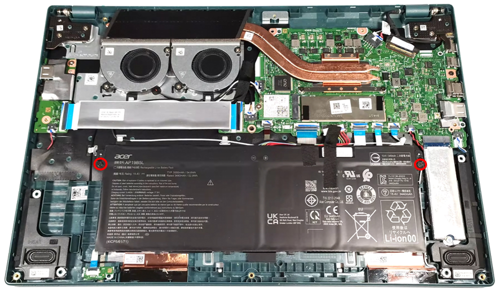 Hướng dẫn thay pin laptop Acer Aspire Vero 15 AV15-53P