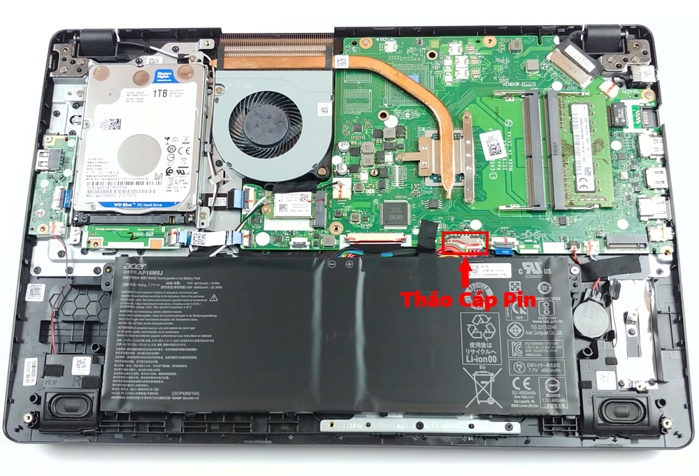 Hướng dẫn thay pin Acer aspire 3 a315-42