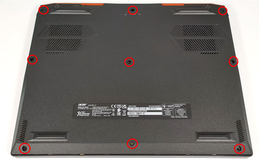 Hướng dẫn thay pin Acer Nitro 14 AN14-41