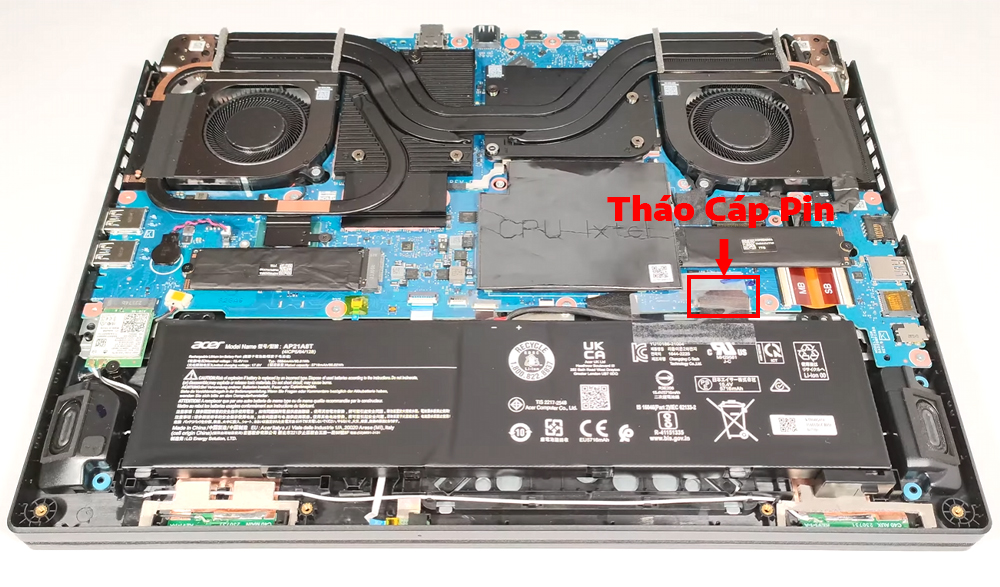 Hướng dẫn thay pin cho laptop Acer Nitro 16 AN16-72