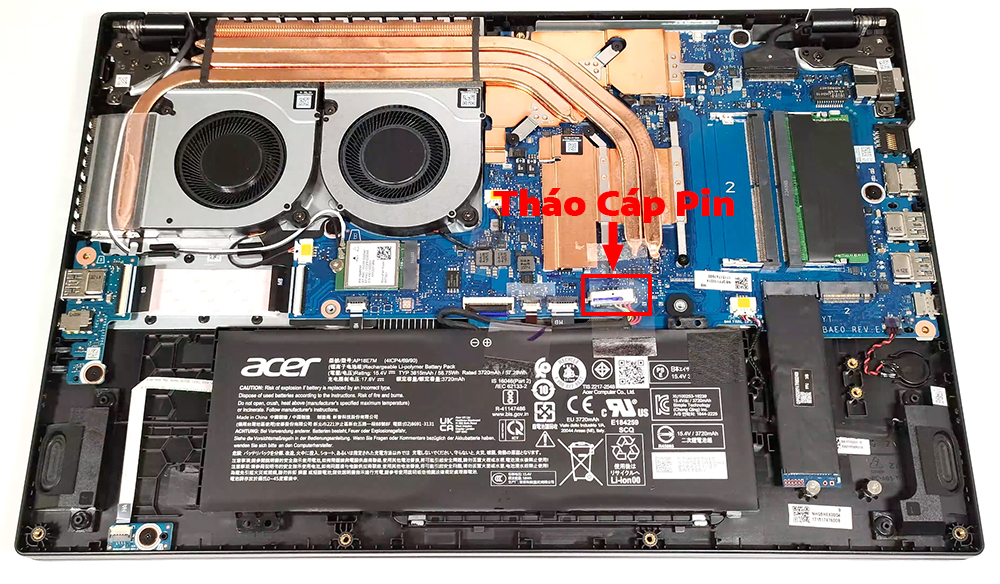 Hướng dẫn thay pin laptop Acer Nitro V 15 ANV15-41