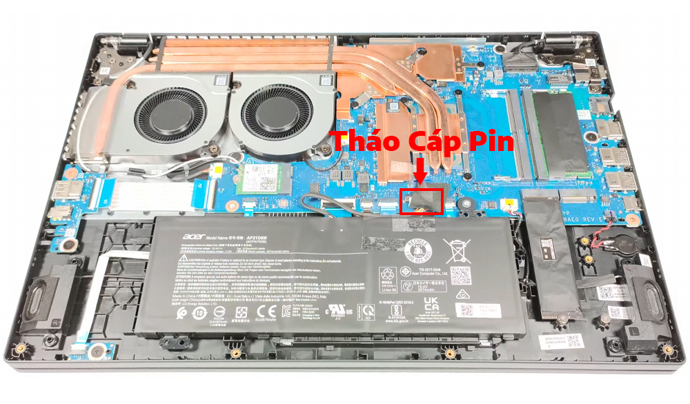 Hướng dẫn thay pin cho laptop Acer Nitro V 15 ANV15-51