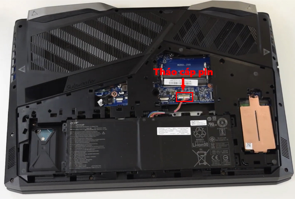 Hướng dẫn thay pin Acer Predator Helios 500