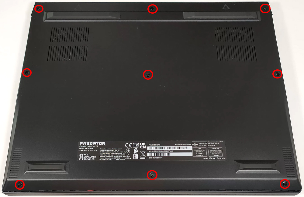 Hướng dẫn thay pin laptop Acer Predator Helios Neo 14 PHN14-51