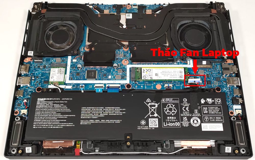 Hướng dẫn thay pin laptop Acer Predator Helios Neo 14 PHN14-51