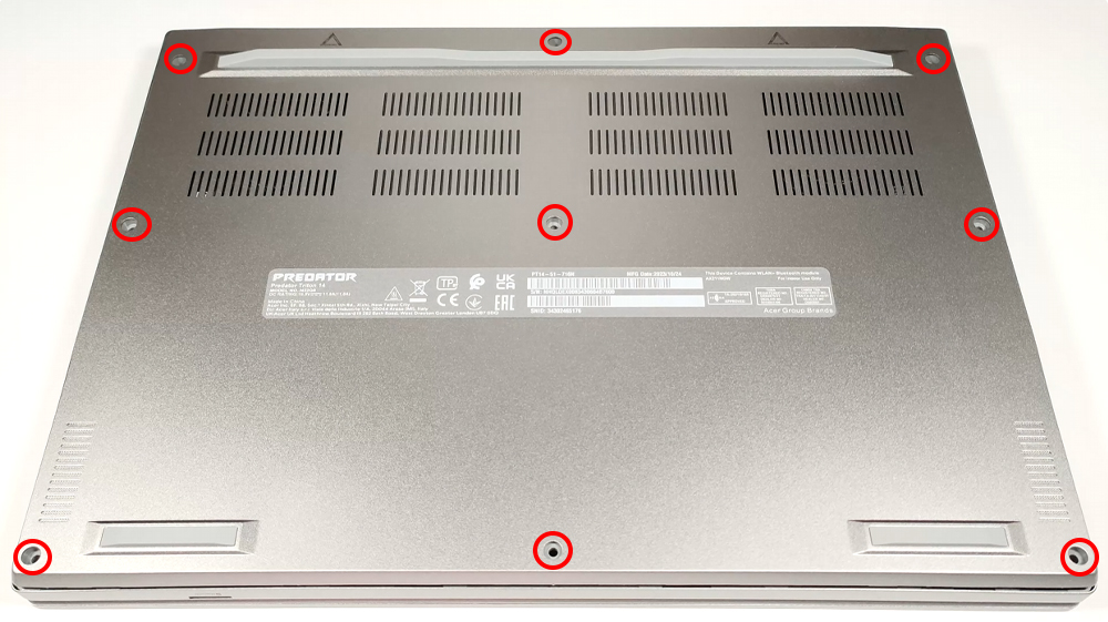 Hướng dẫn thay pin Acer Predator Triton 14 PT14-51