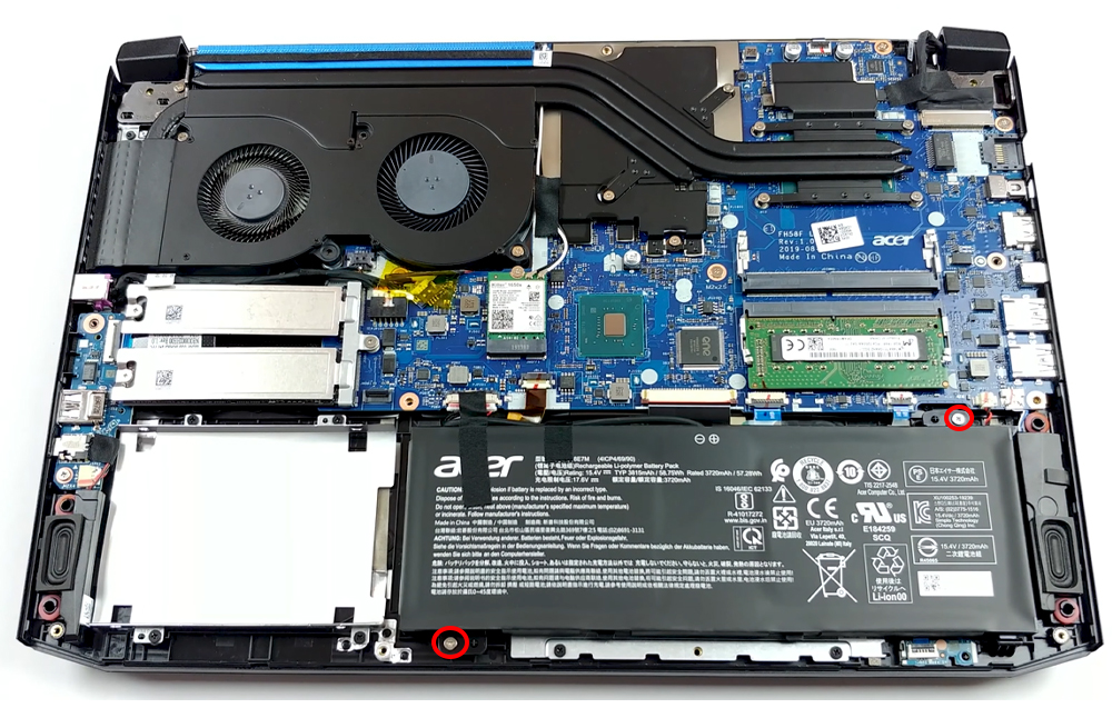 Hướng dẫn thay pin Acer Predator Triton 300 PT315-51