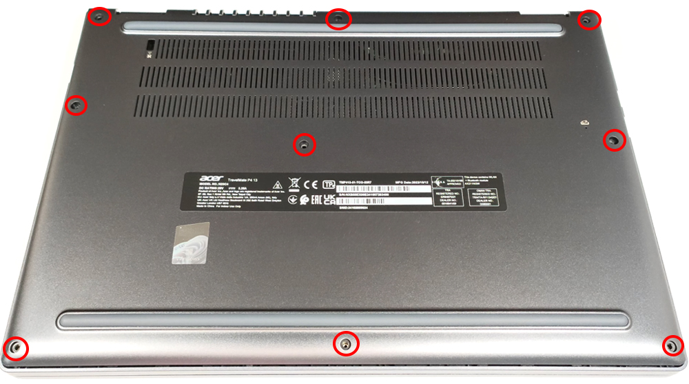 Hướng dẫn thay pin Acer TravelMate P4 TMP413-51