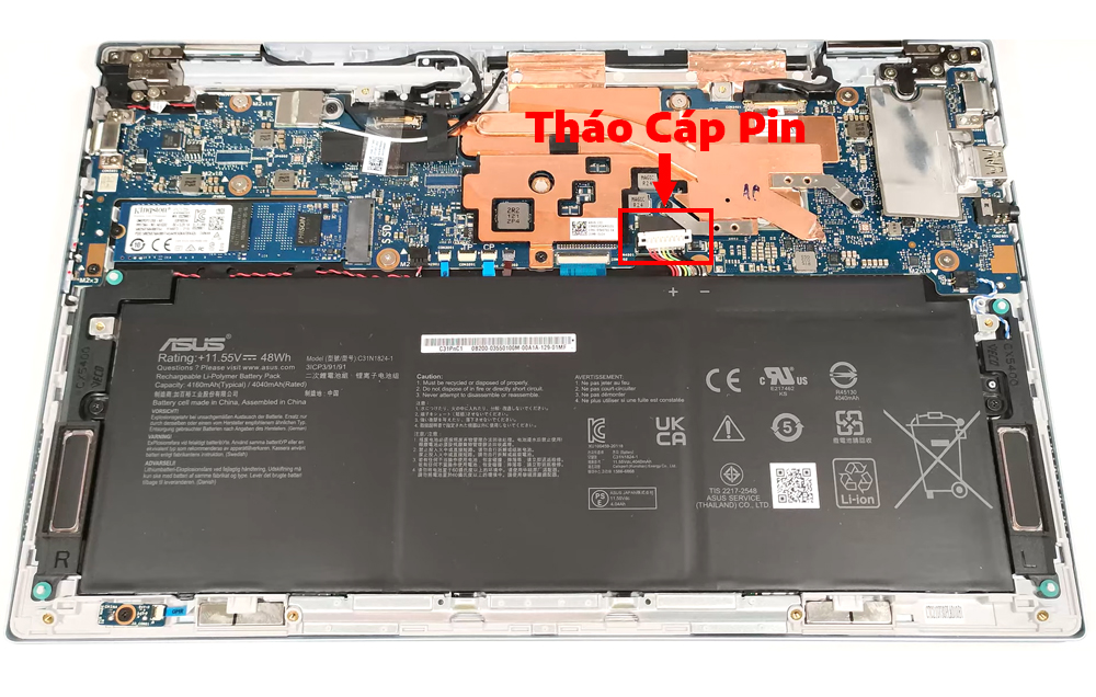 Hướng dẫn thay pin ASUS Chromebook Flip CX5400