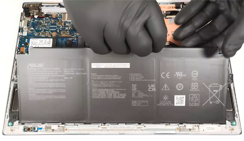Hướng dẫn thay pin ASUS Chromebook Flip CX5400