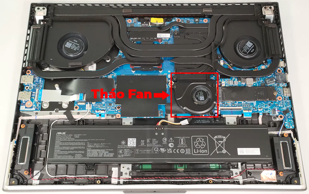 Hướng dẫn thay pin laptop ASUS ROG Strix G18 G814 2024