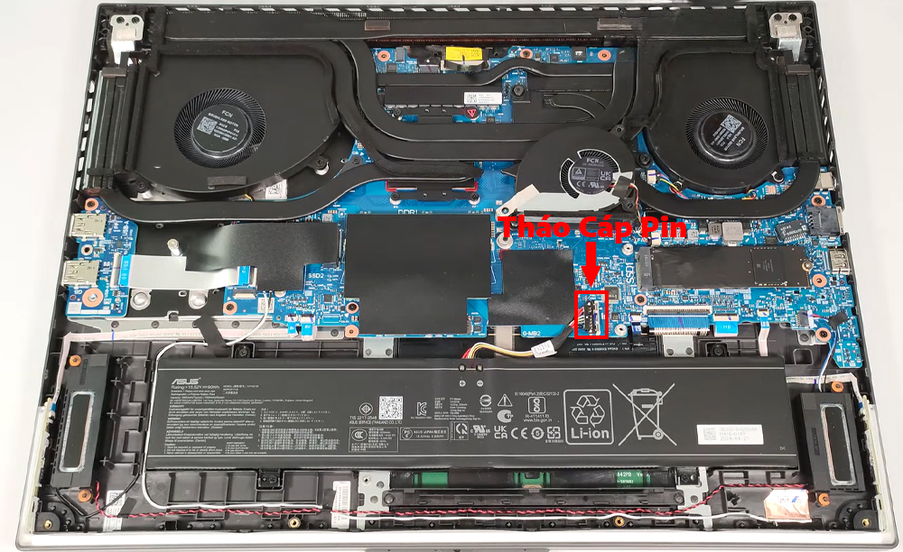 Hướng dẫn thay pin laptop ASUS ROG Strix G18 G814 2024