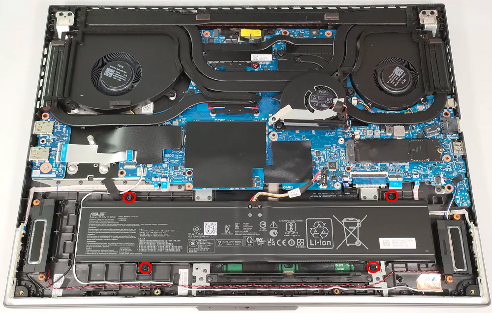 Hướng dẫn thay pin laptop ASUS ROG Strix G18 G814 2024