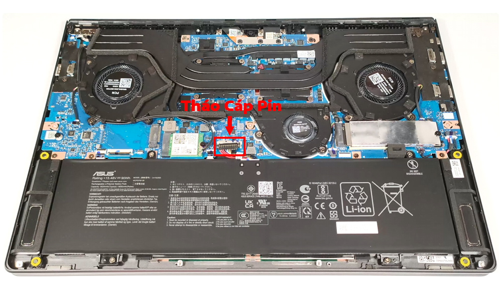Hướng dẫn thay pin laptop ASUS ROG Zephyrus G16 GU605