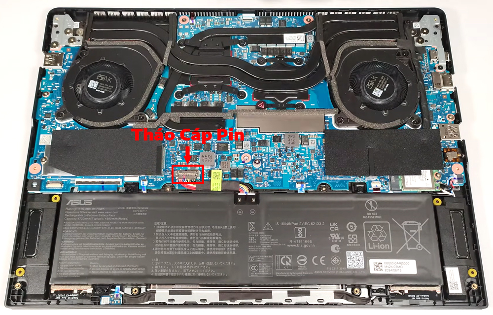 Hướng dẫn thay pin ASUS TUF Gaming A14 FA401